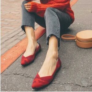 Rothy’s The Point Flats Red Camo 9 Limited Edition